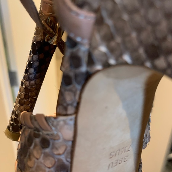 Authentic Bally Python Strappy Heels - Picture 10 of 11